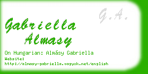 gabriella almasy business card